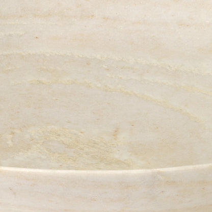 Marble Bowl by Jamie Young in white marble. Made from marble in a eclectic & global style.