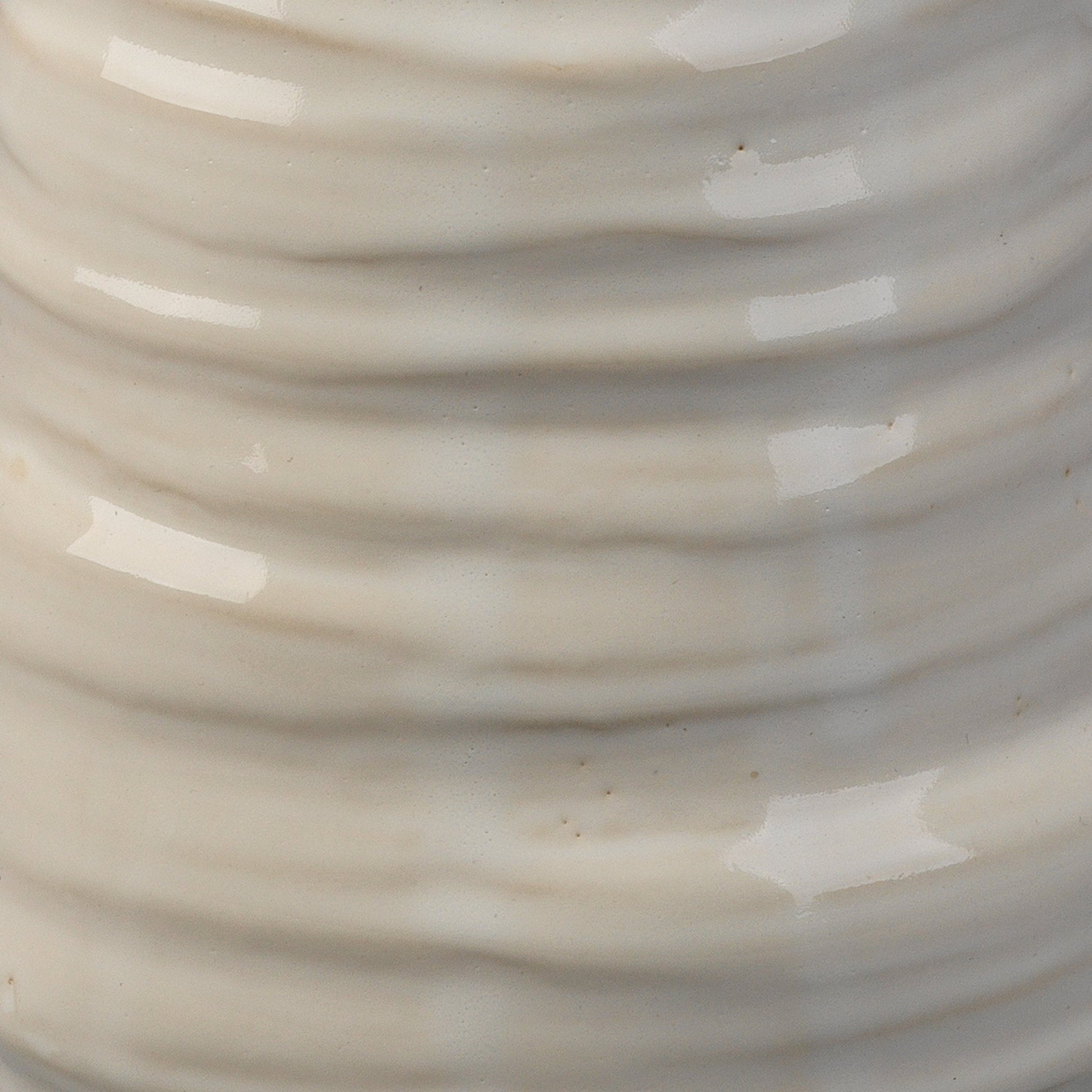 Marine Vase by Jamie Young in cream. Made from ceramic in a eclectic & global style.