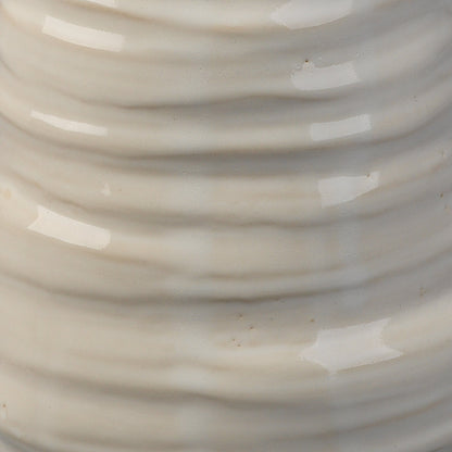 Marine Vase by Jamie Young in cream. Made from ceramic in a eclectic & global style.