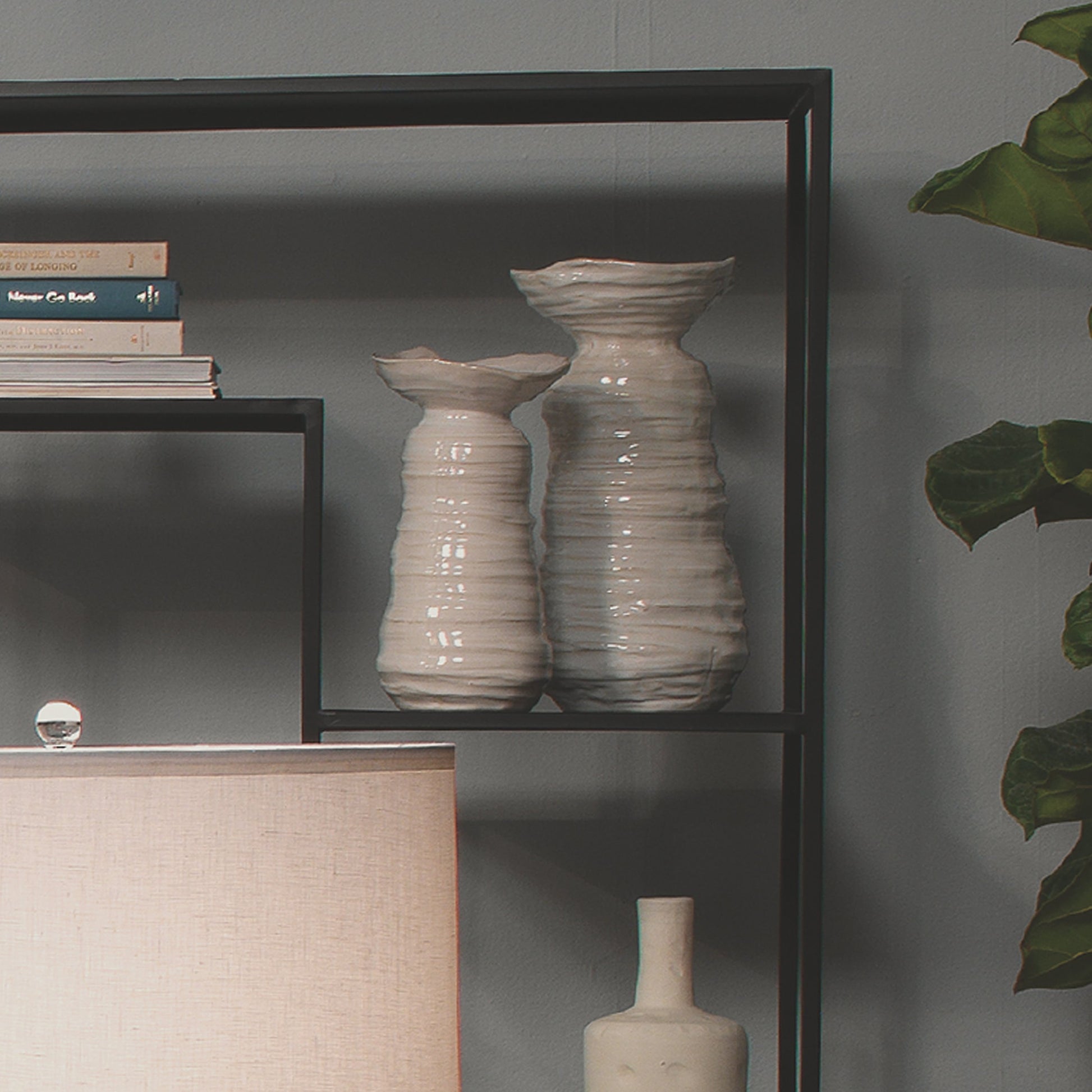 Marine Vase by Jamie Young in cream. Made from ceramic in a eclectic & global style.