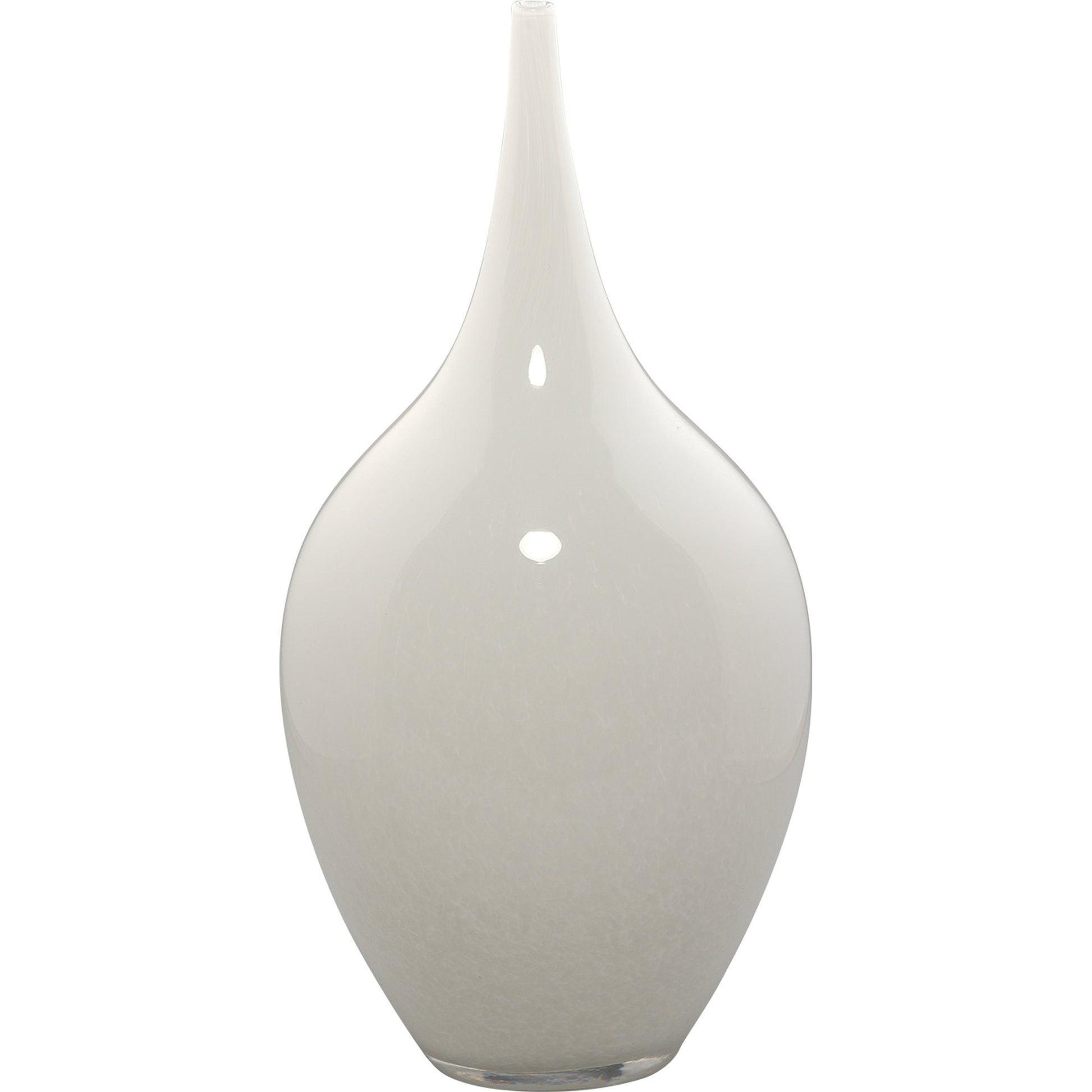 Nymph Decorative Vases by Jamie Young in white. Made from glass in a coastal style.