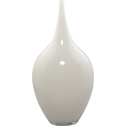 Nymph Decorative Vases by Jamie Young in white. Made from glass in a coastal style.