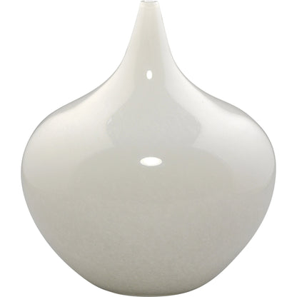 Nymph Decorative Vases by Jamie Young in white. Made from glass in a coastal style.
