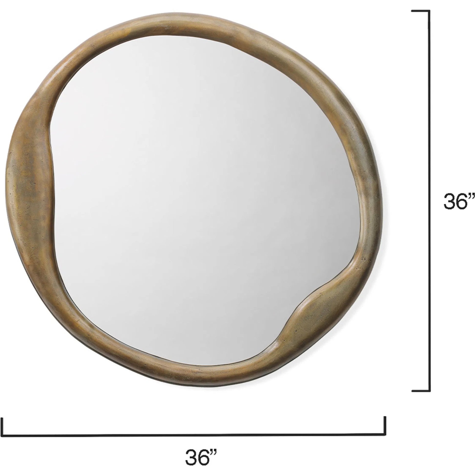 Organic Round Mirror by Jamie Young. Made from unique in a modern style.