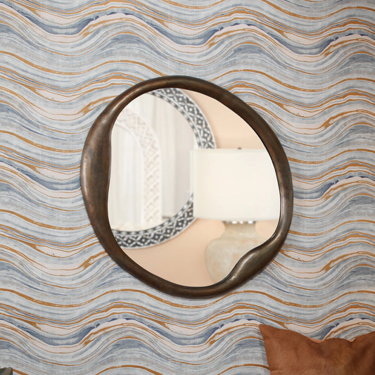 Organic Round Mirror by Jamie Young. Made from unique in a modern style.