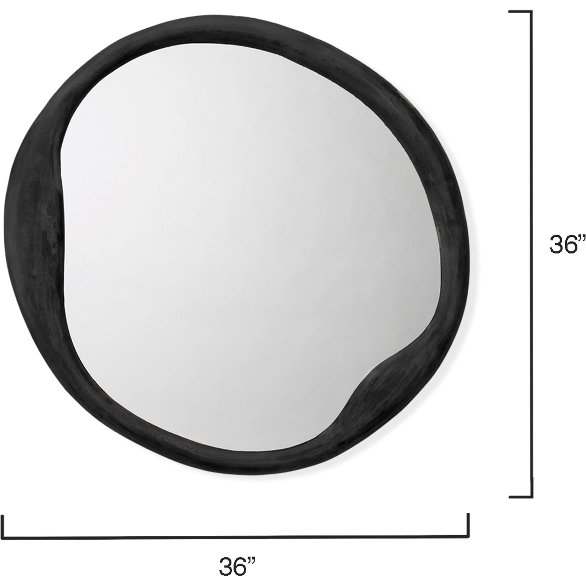 Organic Round Mirror by Jamie Young. Made from unique in a modern style.