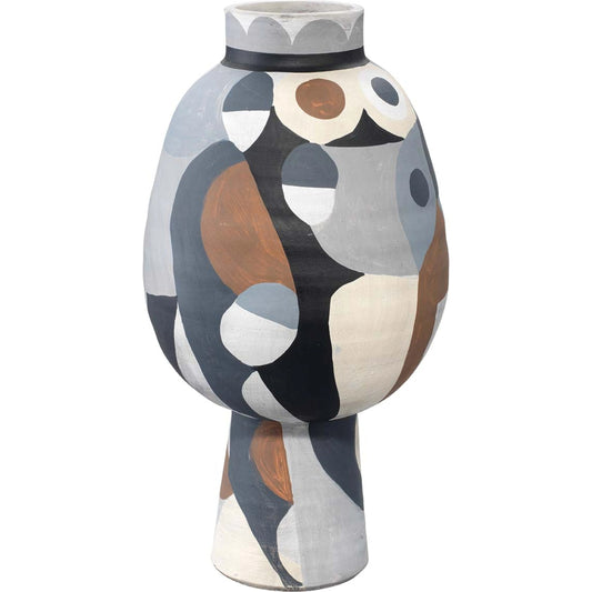 Pablo Short Vase by Jamie Young in neutral colored. Made from ceramic in a eclectic & global style.