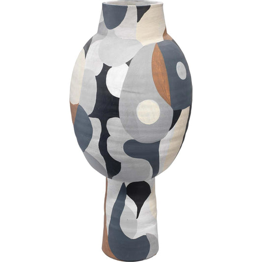 Pablo Short Vase by Jamie Young in neutral colored. Made from ceramic in a eclectic & global style.