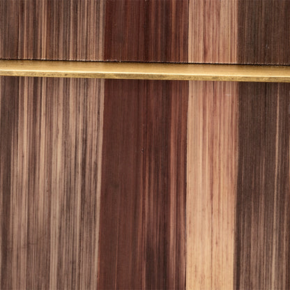 Palm Marquetry Box by Jamie Young. Made from straw, mdf, chambray, iron, suede in a modern style.
