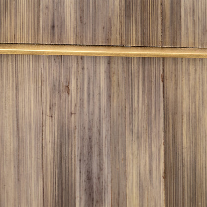 Palm Marquetry Box by Jamie Young. Made from straw, mdf, chambray, iron, suede in a modern style.