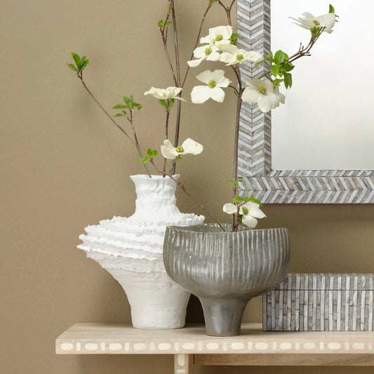 Plunge Vessel by Jamie Young in matte. Made from ceramic in a modern style.