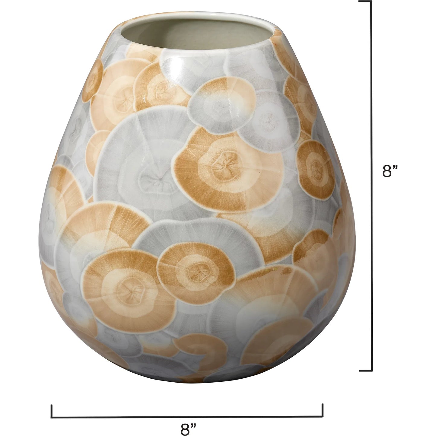 002 SI-2320395 | Additional Silo | Pura Vase by Jamie Young in blue and printed blue, natural ceramic glaze. Made from ceramic in a eclectic & global style.