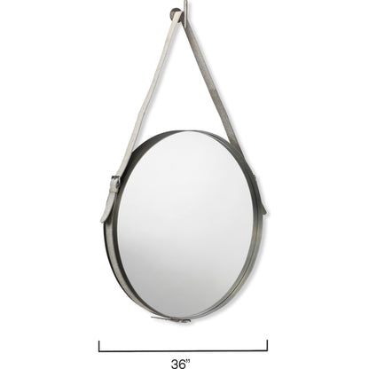Round Mirror by Jamie Young. Made from unique in a coastal style.