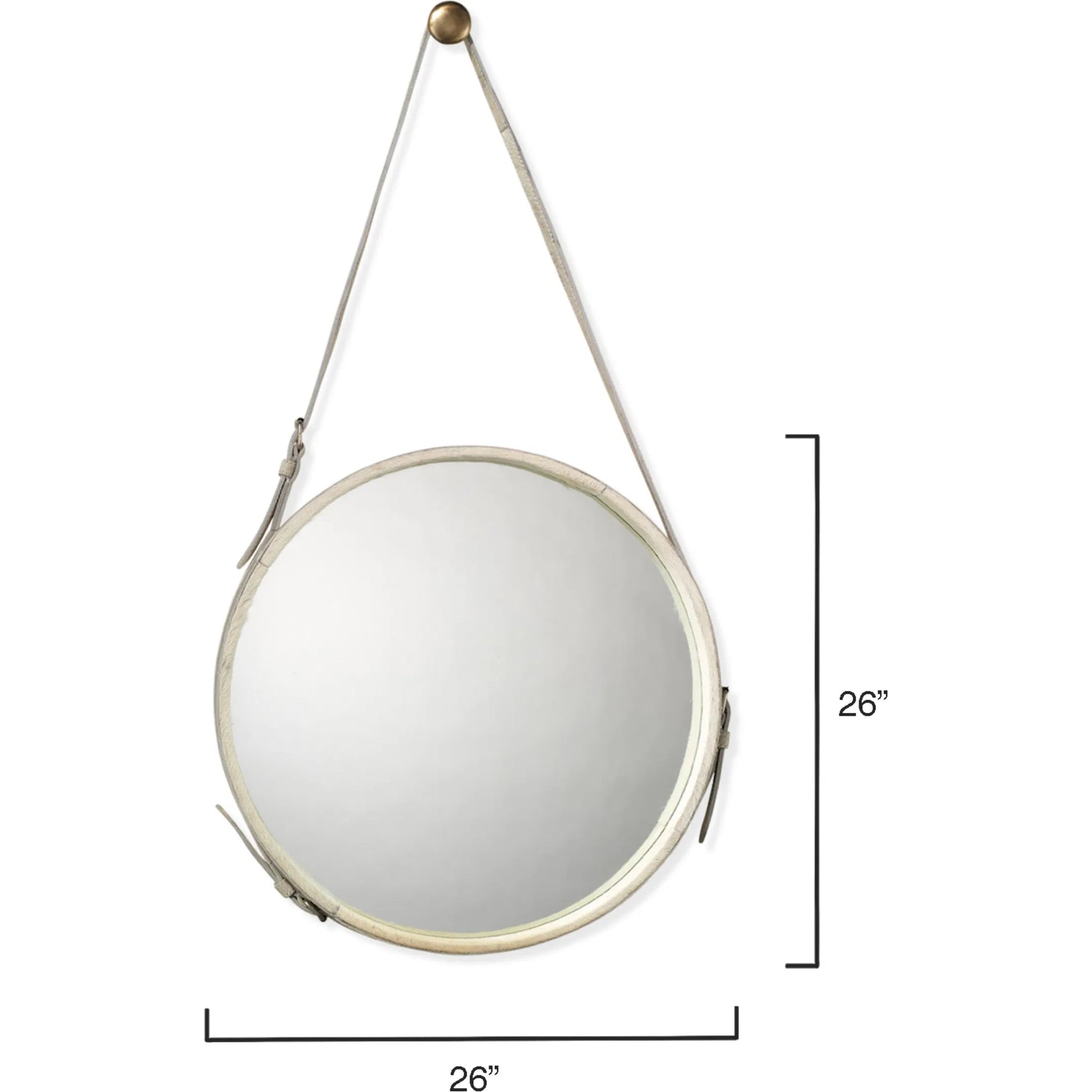 Round Mirror by Jamie Young. Made from unique in a coastal style.