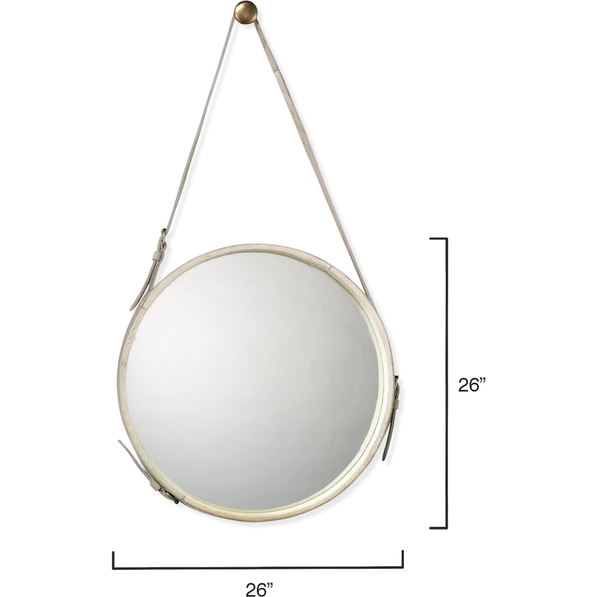 Round Mirror by Jamie Young. Made from unique in a coastal style.