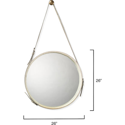 Round Mirror by Jamie Young. Made from unique in a coastal style.