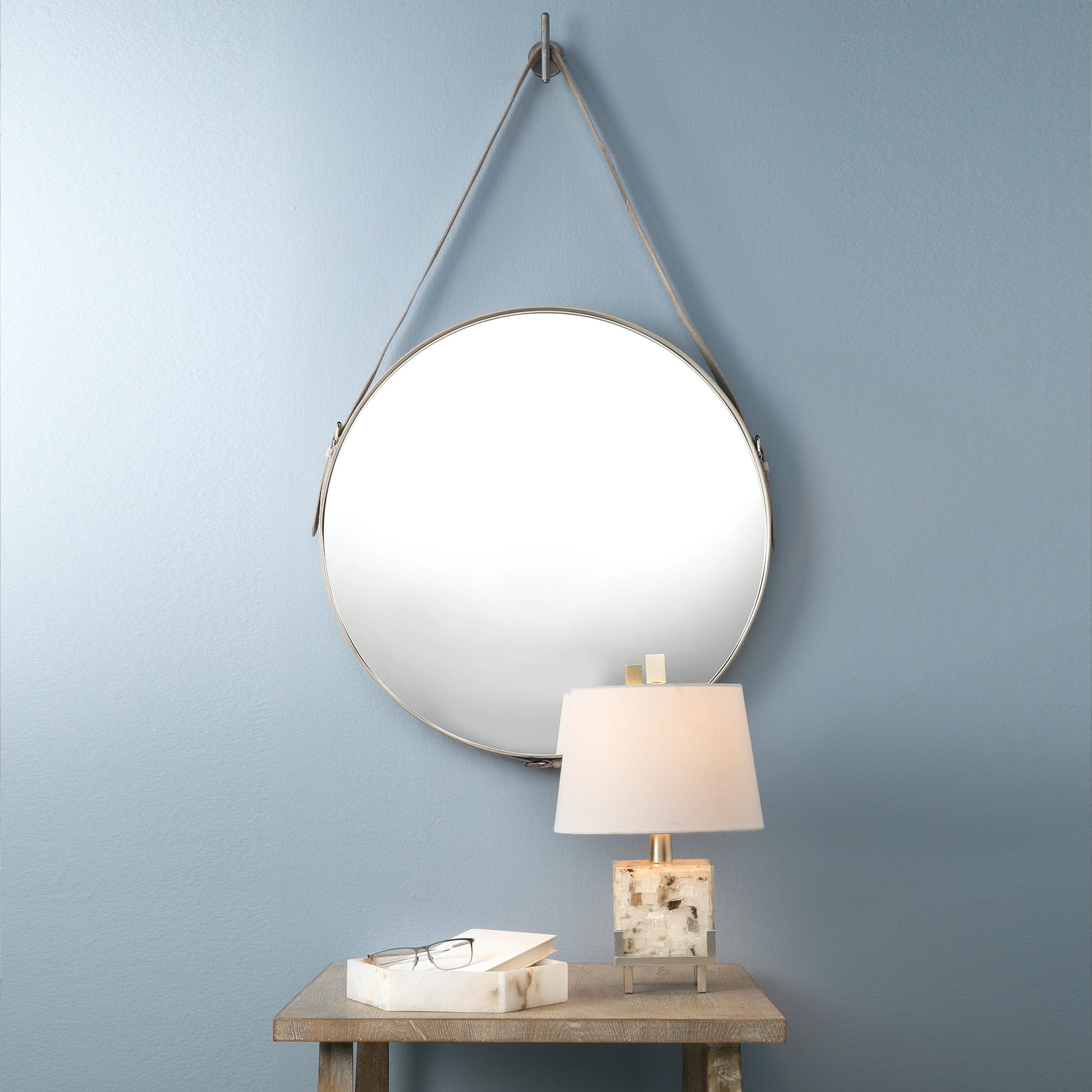 Round Mirror by Jamie Young. Made from unique in a coastal style.