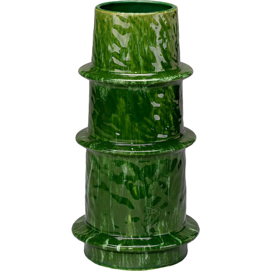 Saturn Vessel by Jamie Young in green. Made from ceramic in a unique style.