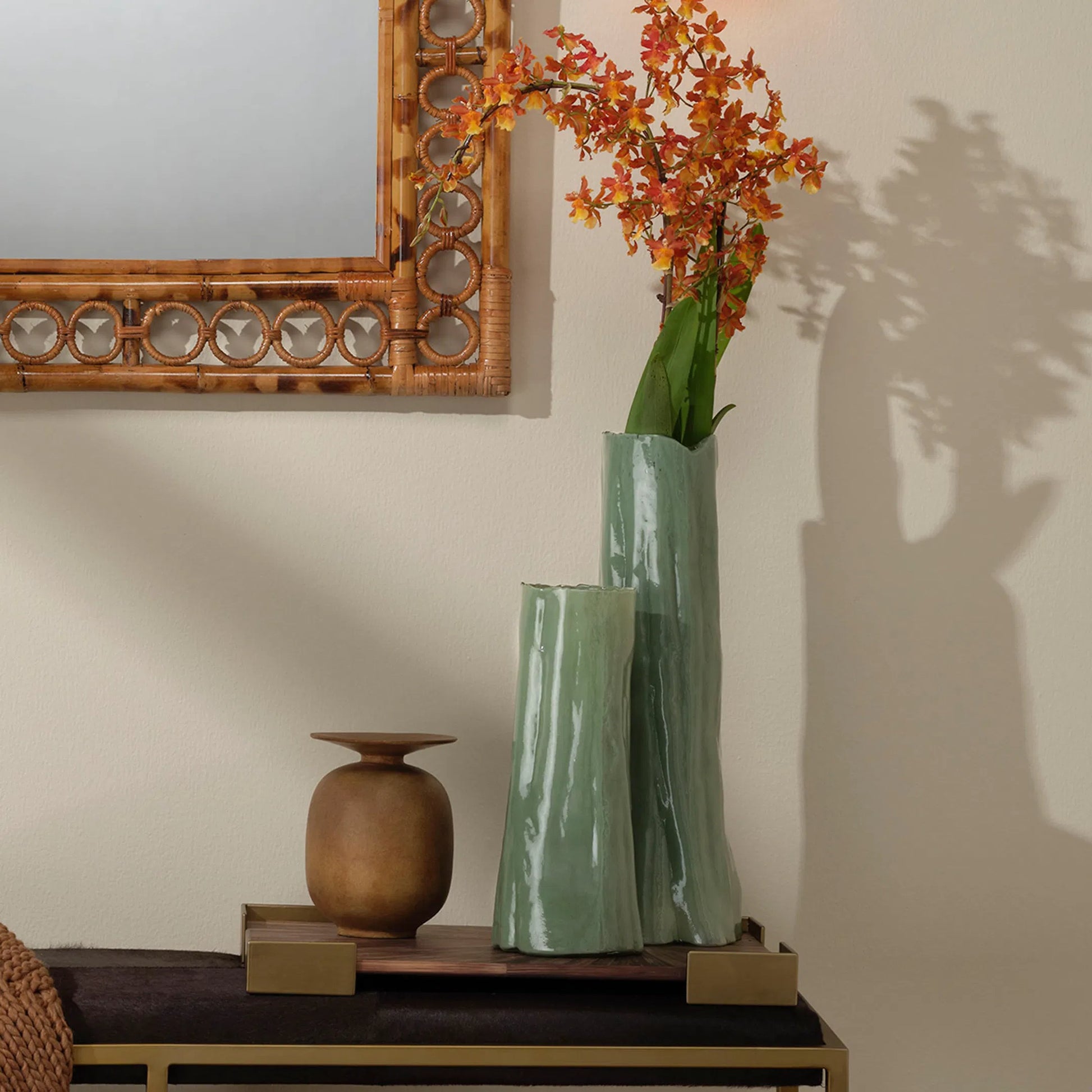 Sequoia Vase by Jamie Young. Made from glass in a modern style.