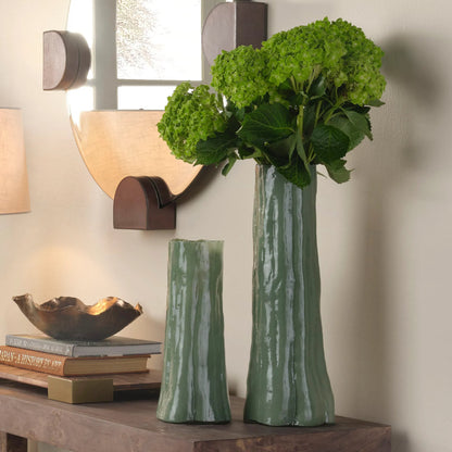 Sequoia Vase by Jamie Young. Made from glass in a modern style.