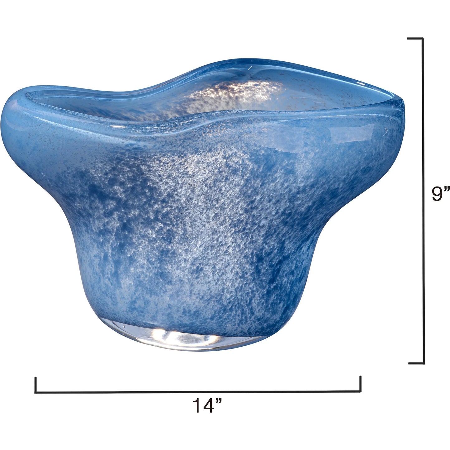 002 SI-2320410 | Additional Silo | Splash Bowl by Jamie Young in blue and blown blue glass. Made from glass in a eclectic & global style.