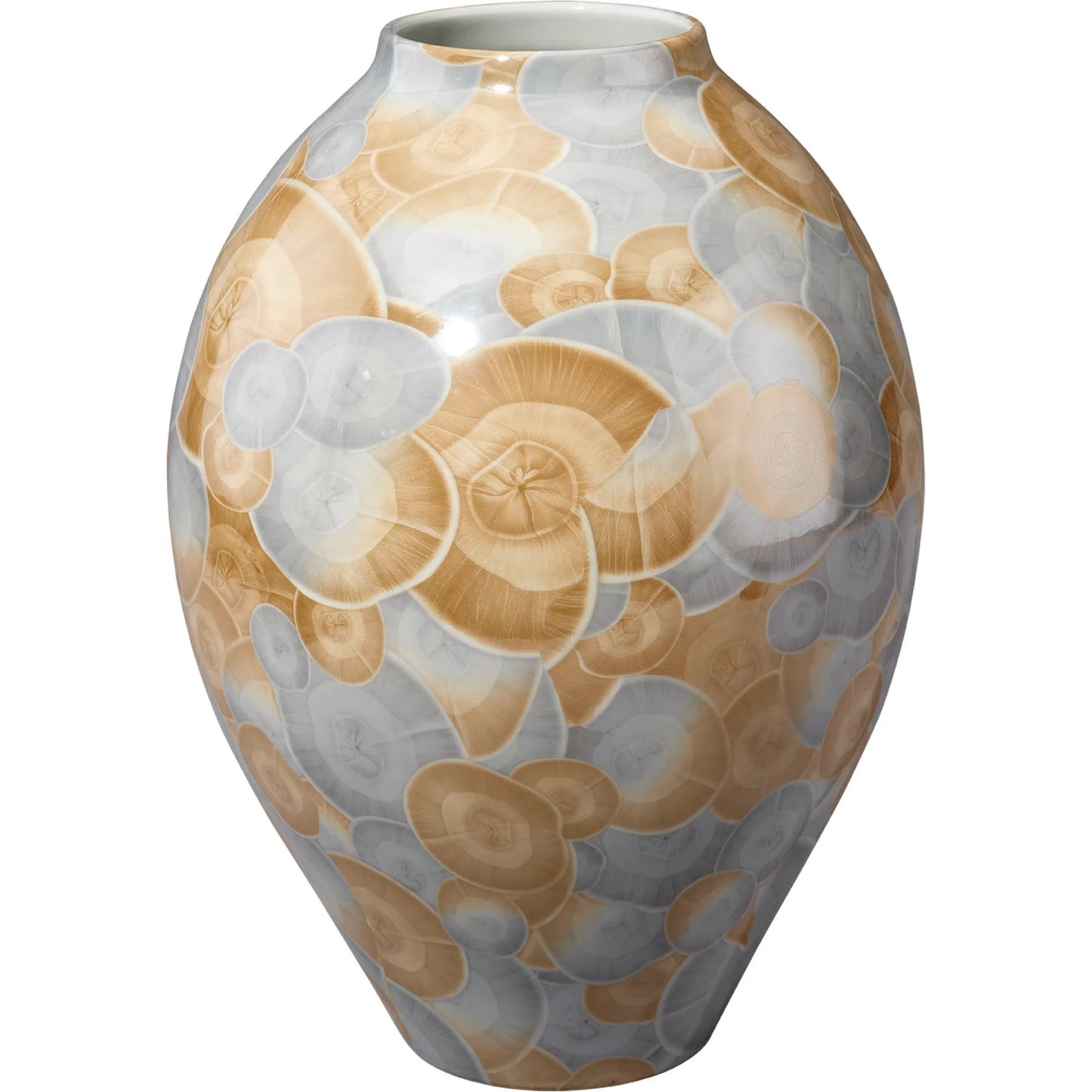 001 SI-2320420 | Primary Silo | Tranquil Vase by Jamie Young in blue and printed blue, natural ceramic glaze. Made from ceramic in a eclectic & global style.