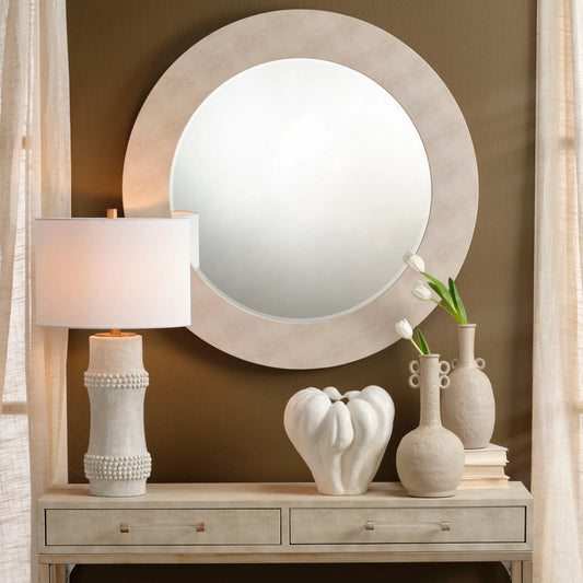 Tulip Vase by Jamie Young in off white. Made from ceramic in a modern style.