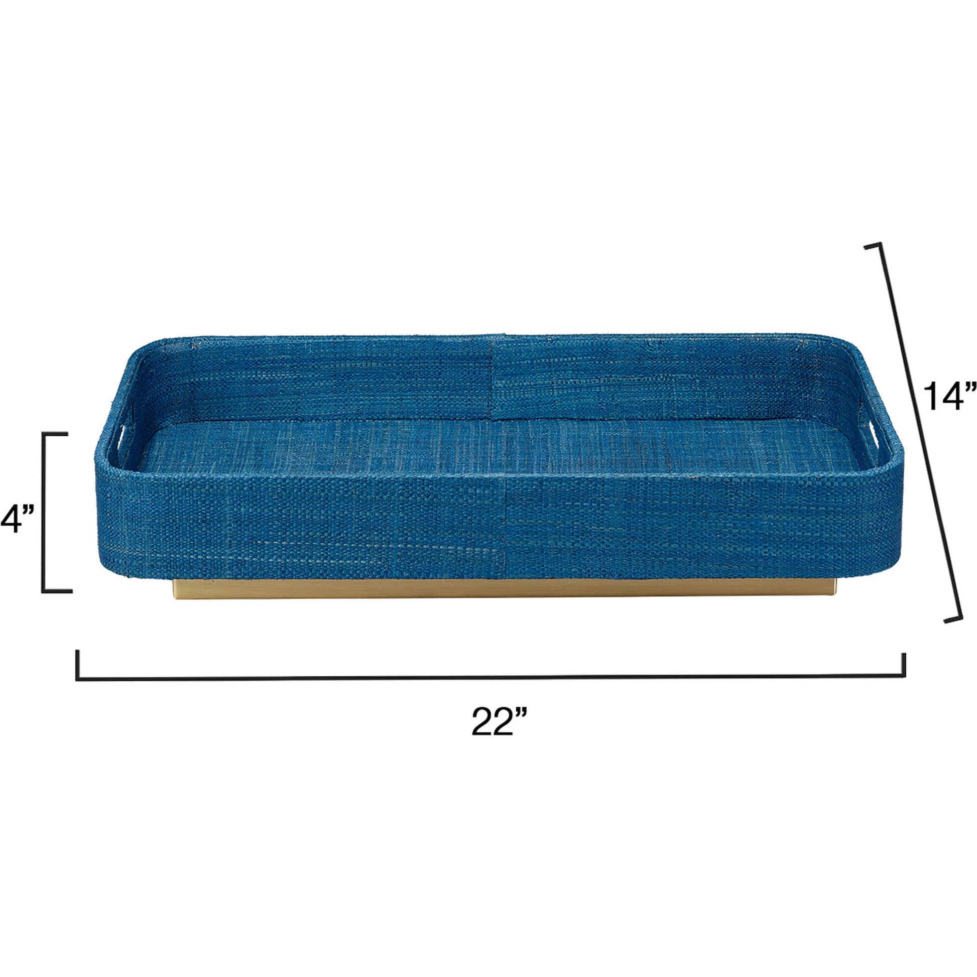Utopia Footed Tray by Jamie Young. Made from raffia in a cottage & farmhouse style.