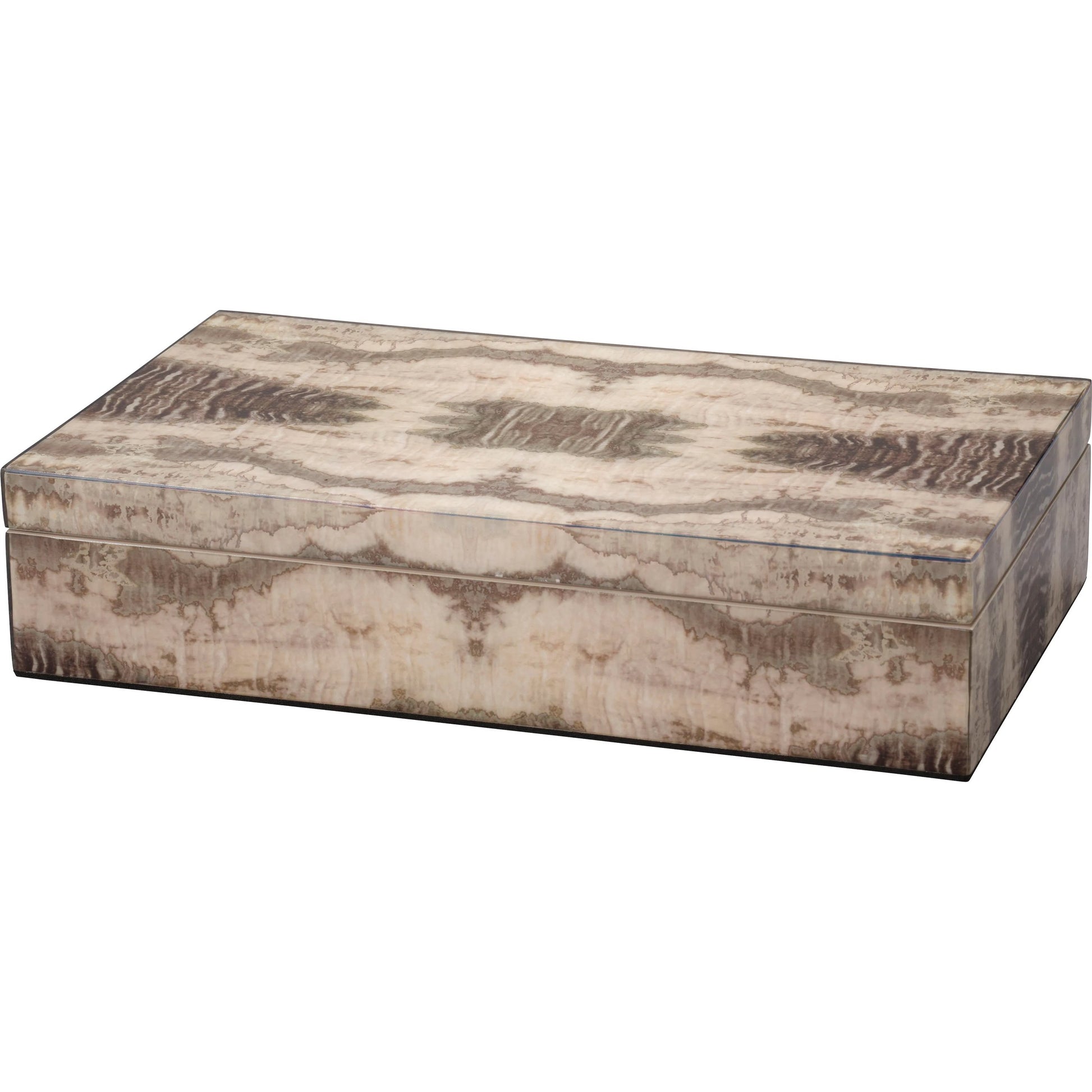 Venom Decorative Box by Jamie Young in grey and grey laquer. Made from unique in a unique style.
