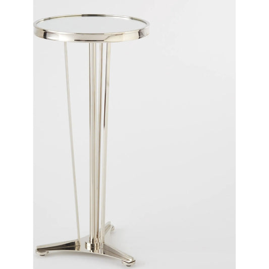 French Moderne Side Table by Global Views. Made from unique in a transitional style.