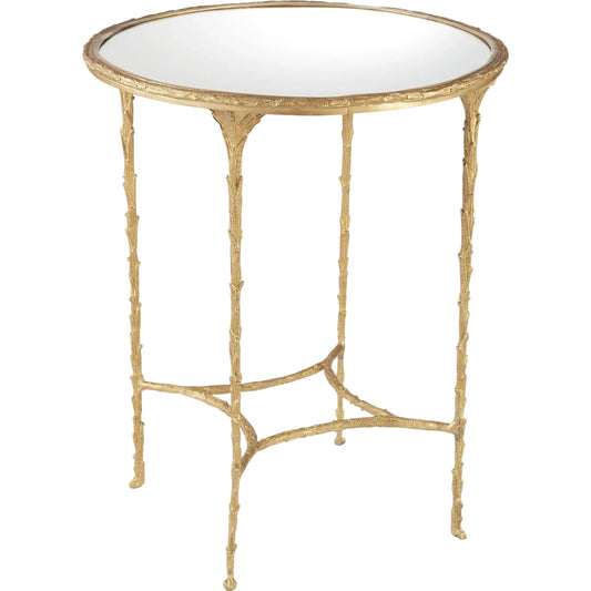 Organic Side Table by Global Views. Made from mdf, mirror in a unique style.