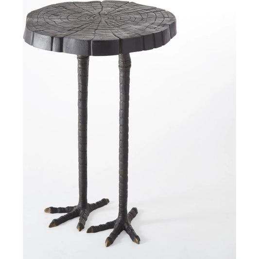 Ostrich Table by Global Views in black powder coat. Made from iron in a eclectic & global style.