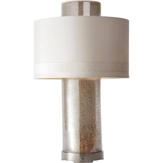 House Lamp by Global Views in nickel. Made from hand-blown antique mercury glass in a eclectic & global style.