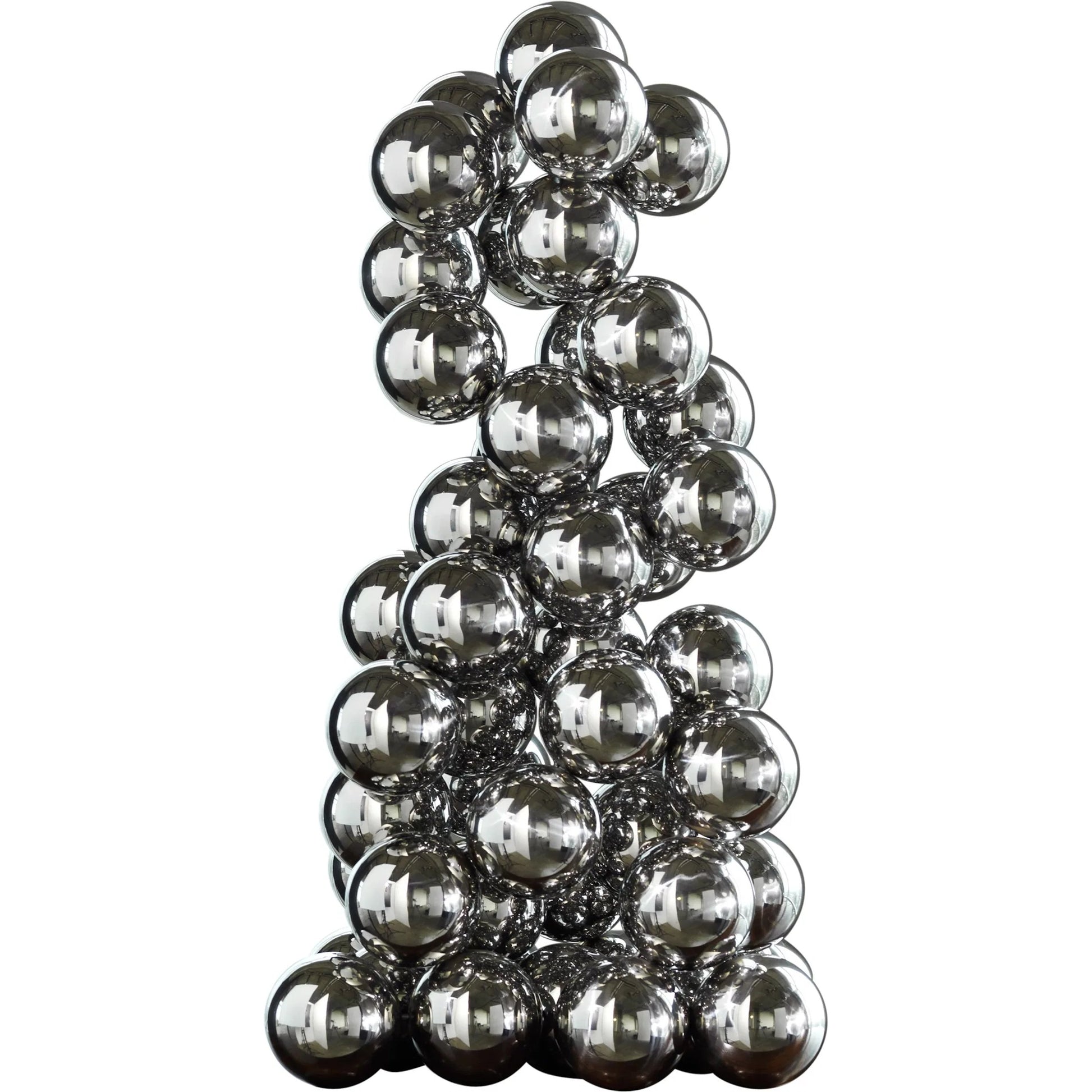 Sphere Sculpture by Global Views. Made from brass in a modern style.