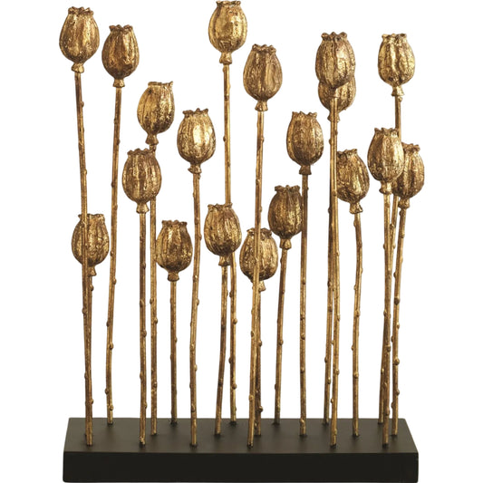 Poppy Pod Sculpture by Global Views. Made from cast iron in a eclectic & global style.