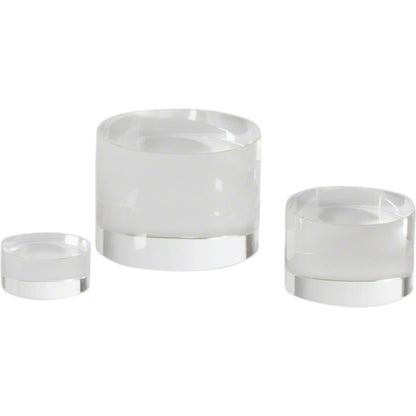 Crystal Column Riser by Global Views. Made from crystal in a modern style.