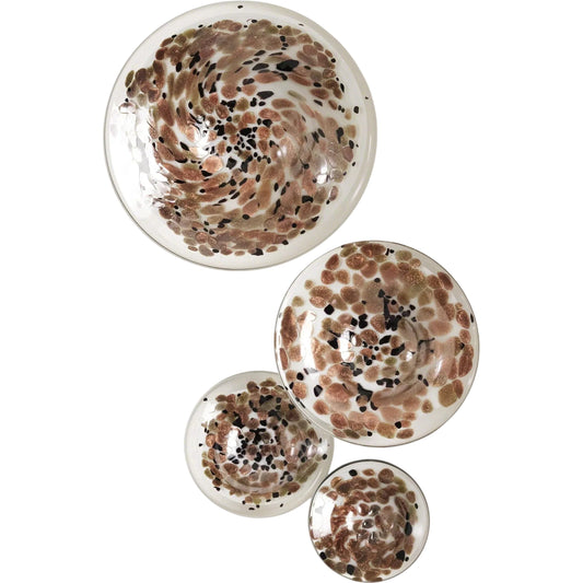 Glass Wall Mushrooms by Global Views. Made from glass in a coastal style.