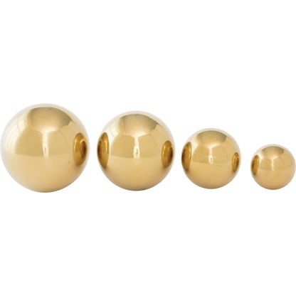Brass Ball by Global Views. Made from iron in a transitional style.