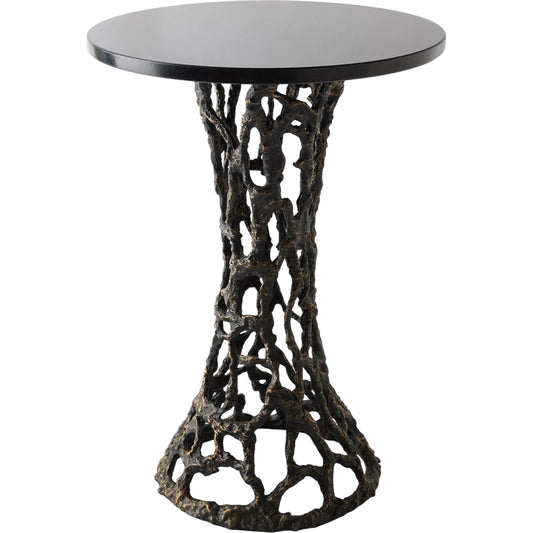 Perforated Side Table by Global Views. Made from unique in a cottage & farmhouse style.