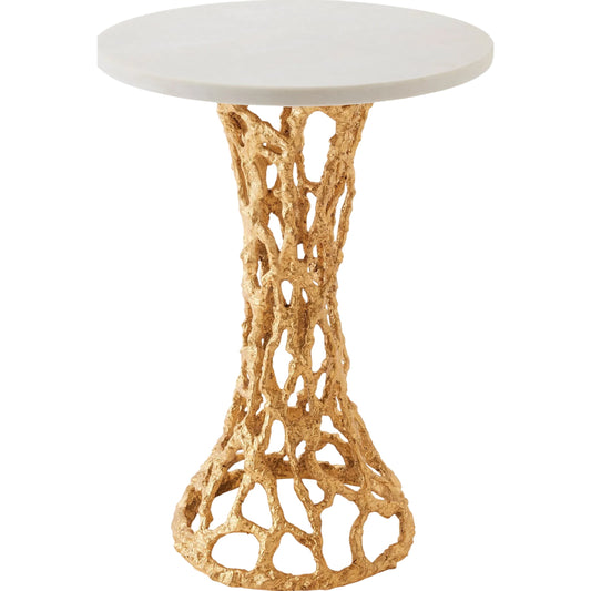 Perforated Side Table by Global Views. Made from unique in a cottage & farmhouse style.