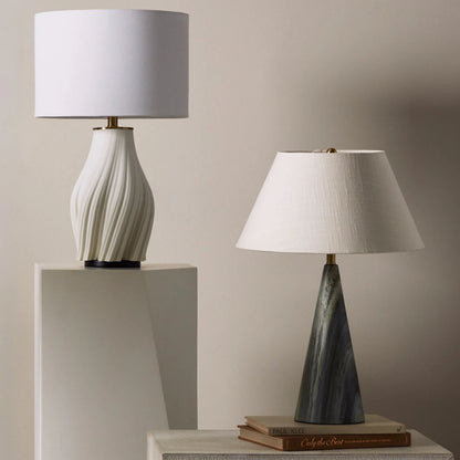 Conical Lamp by Global Views. Made from concrete in a modern style.