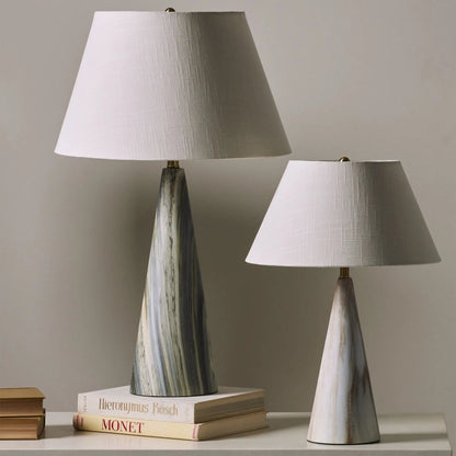 Conical Lamp by Global Views. Made from concrete in a modern style.
