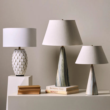 Conical Lamp by Global Views. Made from concrete in a modern style.