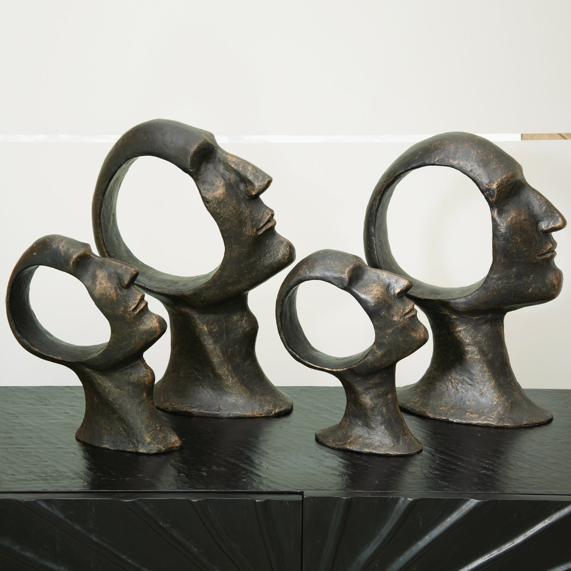 Hollow Head Man by Global Views in bronze. Made from iron in a eclectic & global style.