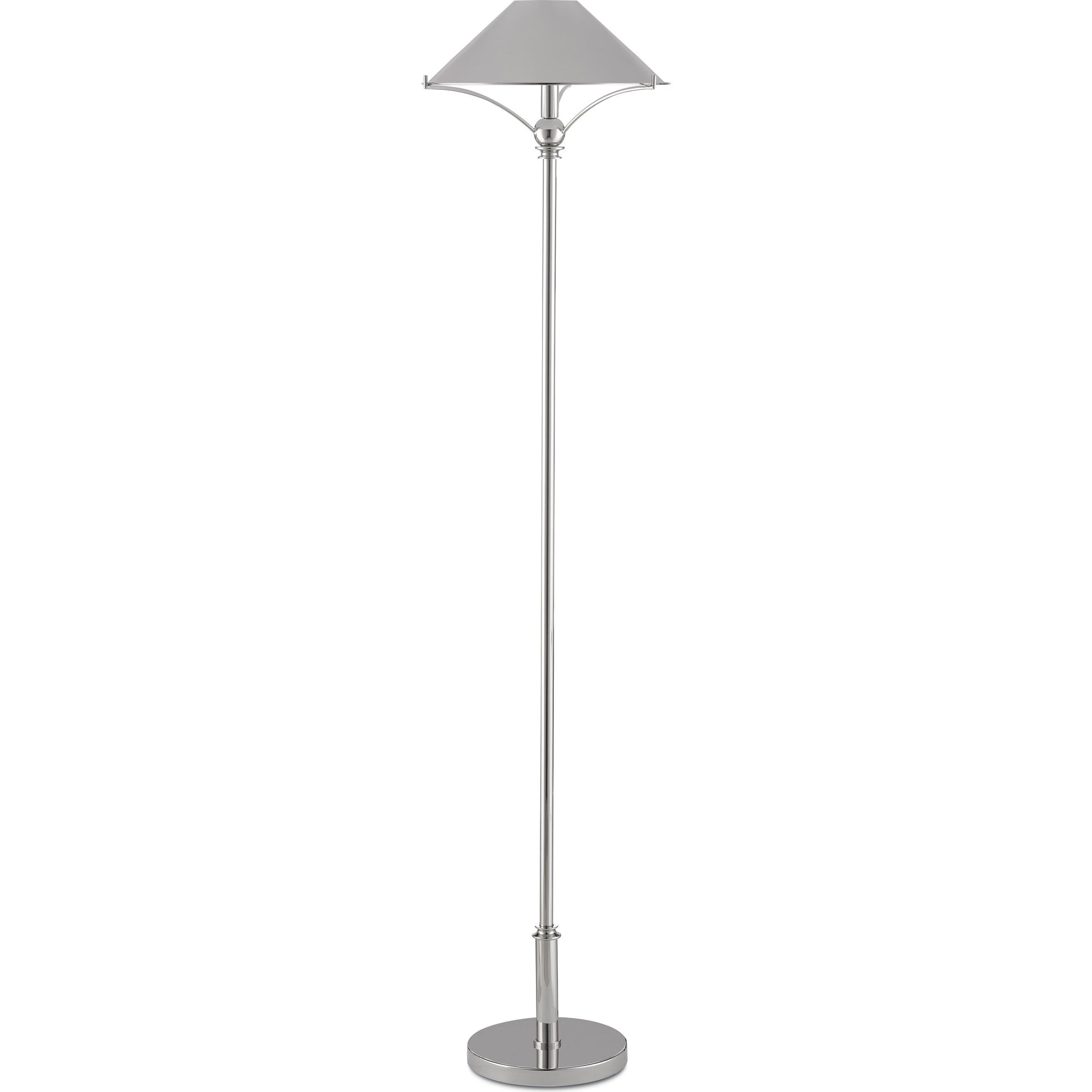 MaarlaTable Lamp by Currey and Company in polished brass. Made from metal in a traditional style.