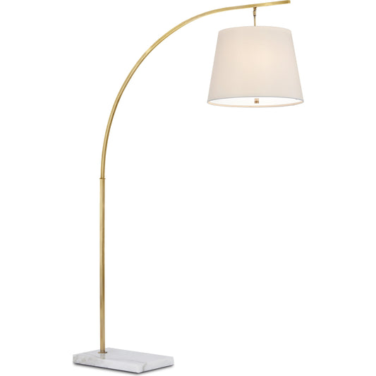 Cloister Floor Lamp by Currey and Company. Made from metal, marble, acrylic diffuser in a modern style.