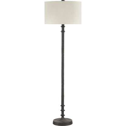 Gallo Floor Lamp by Currey and Company in bronze. Made from cast aluminum in a transitional style.