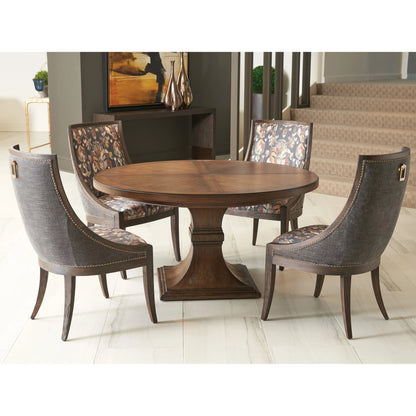 Chamberlain Pattern Dining Chair by Lexington in walnut. Made from unique in a traditional style.