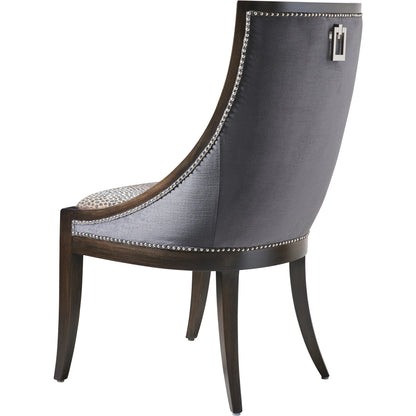 Chamberlain Dining Chair by Lexington in charcoal. Made from unique in a transitional style.