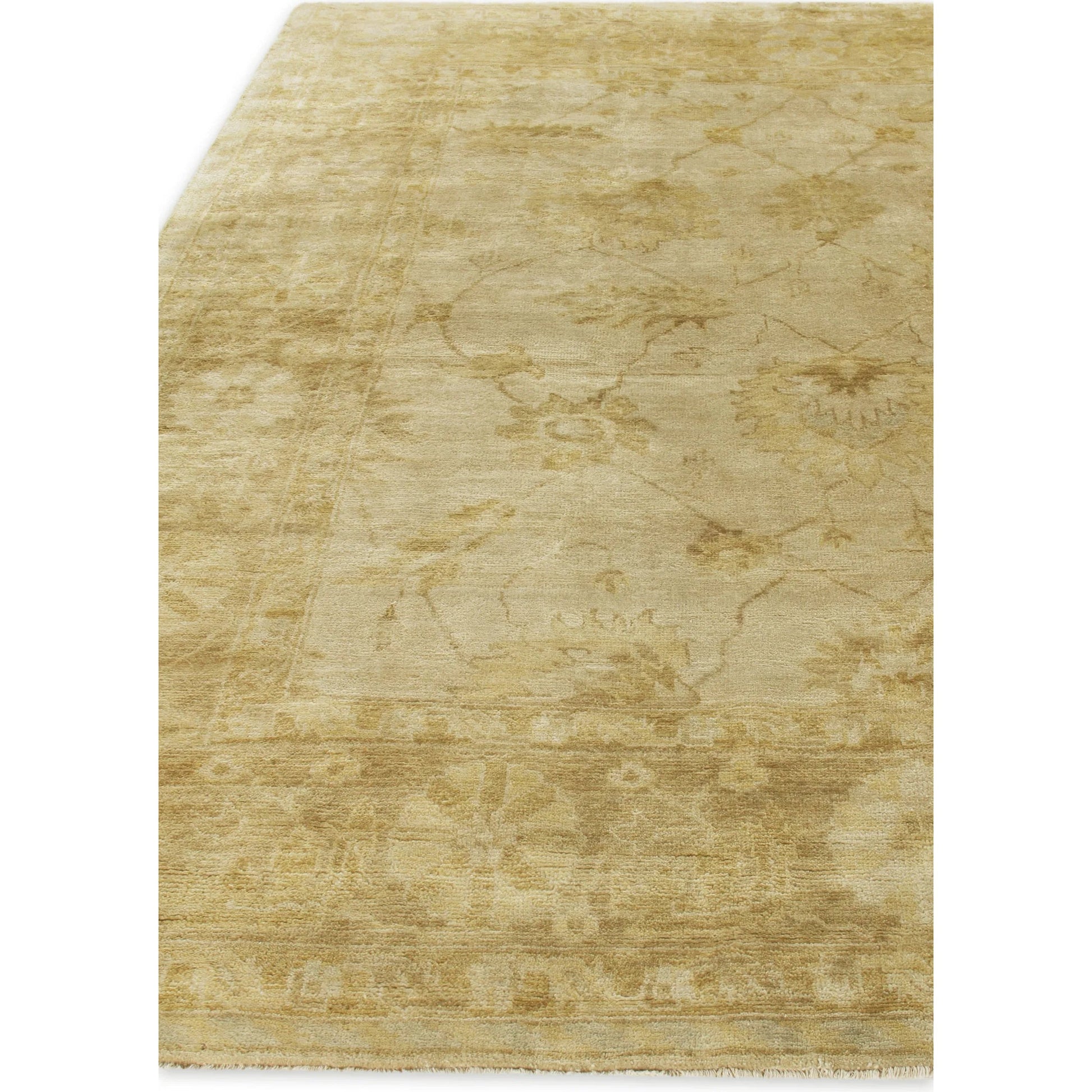 Antique Weave Oushak Rug VIII by Exquisite Rugs in ivory, brown, rust. Made from new zealand wool in a unique style.
